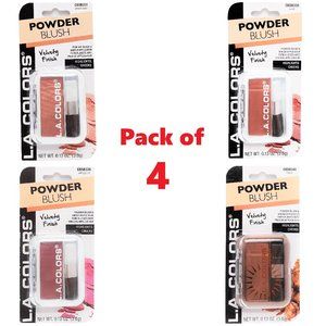 4 PACK L.A. COLORS POWDER BLUSH